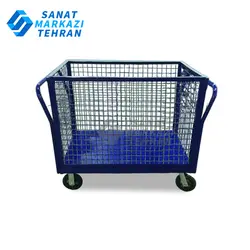 ترولی گاری دستی 80*60 دور توری 60 سانت با چرخ دایکاست اصلی