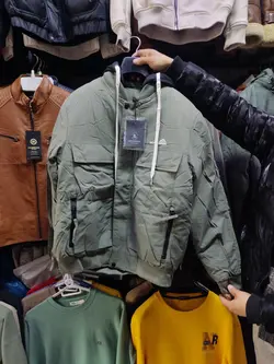 کاپشن مردانه وارداتی مدل اسپرت جنس چرم براق