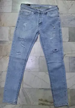 شلوار لی مردانه مدل اسپرت طرح زاپ زارا