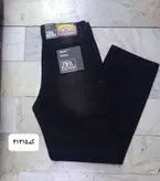 شلوار لی مردانه مام بگ کد محصول 41315 زغالی تینت صورتی زاپدار