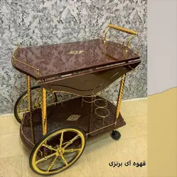 میز پذیرایی پروین مدل قهوه ای برنزی