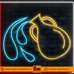 تابلو نئون طرح کوزه شماره 1+آداپتور+ارسال رایگان+ضمانت سلامت ۱ ماهه کالا