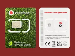 بسته 5 تایی سیم کارت فیزیکی وودافون انگلیس Vodafone