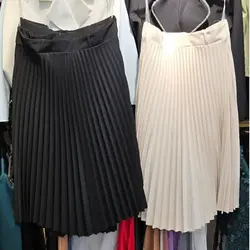 دامن پلیسه همراه کمربند