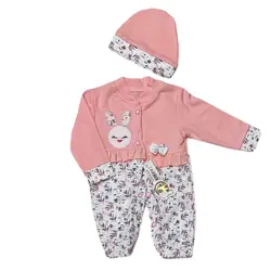 نوزادی سرهمی دو تکه طرح خوشه گندم