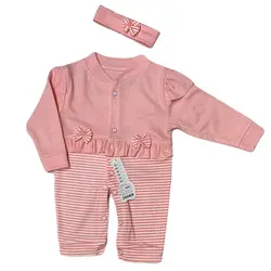 نوزادی سرهمی دو تکه طرح راه راه