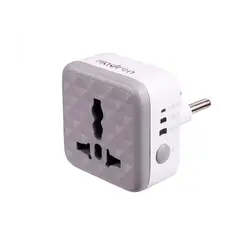 محافظ برق و مبدل فست شارژ هادرون مدل Hadron P103 تبدیل 3 به 2 تایمردار - دکتر موبایل