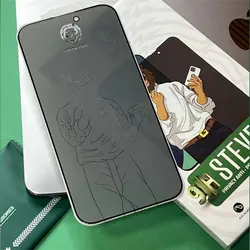 محافظ صفحه نمایش حریم شخصی گرین لاین مدل 9H Steve privacy مناسب برای گوشی موبایل اپل iphone 16 pro max - دکتر موبایل
