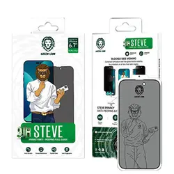 محافظ صفحه نمایش حریم شخصی گرین مدل 9H steve مناسب برای گوشی موبایل اپل iphone 14 - دکتر موبایل