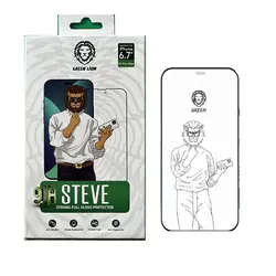 محافظ صفحه نمایش گرین لاین مدل 9H steve مناسب برای گوشی موبایل اپل iphone 14 pro max - دکتر موبایل
