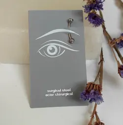 پیرسینگ ابرو استیل درجه یک ضدحساسیت وارداتی - فروشگاه زرمیس