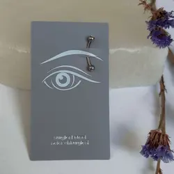 پیرسینگ ابرو استیل درجه یک ضدحساسیت وارداتی - فروشگاه زرمیس