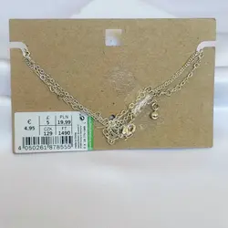 پابند سه لاین آویزدار نقره ای - فروشگاه زرمیس