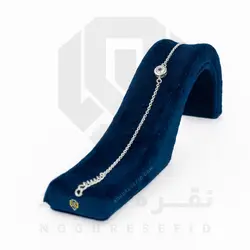 دستبند نقره عیار 925 خارجی کد WST0064 طرح ماهک | نقره سفید