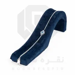 دستبند نقره عیار 925 ایرانی کد NID0094 طرح لوزی چشم و نظر | نقره سفید