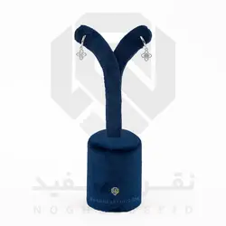 گوشواره نقره عیار 925 خارجی کد WSB0105 طرح گل 4 پر | نقره سفید