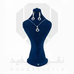 نیم ست نقره عیار 925 ایرانی کد NID0055 طرح کفشدوزک