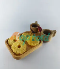 آناناس کمپوتی خشک تاپ ترد - میوه خشک