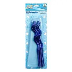 شمع تولد مدل ماکارونی بسته 8 عددی