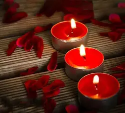 شمع وارمر گرد فلزی بسته 100 عددی