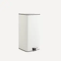 سطل 28 لیتر سفید پدال دار کد 853 ترونی