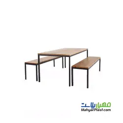 ست میز و نیمکت چوبی باغی - مرکز فروش میز و نیمکت های باغی