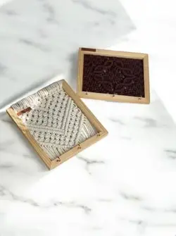 جاکلیدی چوب و مکرومه مدل فروغ230E1506