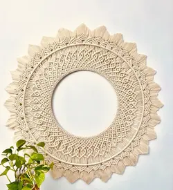 آینه مکرومه مدل الماسی 180E304