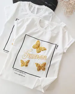 تیشرت سه پروانه پولکی
