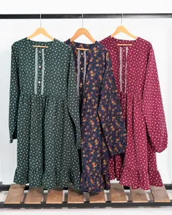 پیراهن نوجوان دخترانه لینن