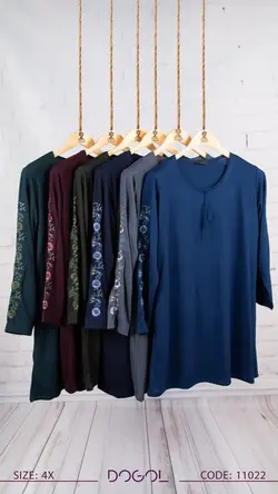 تونیک زنانه آستین گلدوزی