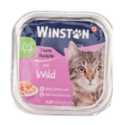 ووم گربه وینستون با طعم پرنده شکاری Winston wild meat وزن 100 گرم