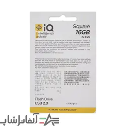 فلش مموری IQ مدل Square 306 ظرفیت 16 گیگابایت - آلفاتل شاپ
