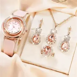 ست ساعت و زیورآلات زنانه شیک