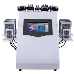 دستگاه لاغری آر اف ۶ کاره کویتیشن با ۸ عدد پد لیپولیز RF CAVITATION