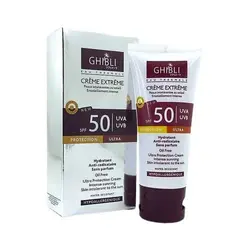 کرم ضد آفتاب رنگی SPF 50 حاوی عصاره شاه بلوط برند جیبلی GHIBLi