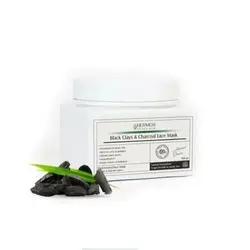 ماسک خاک رس سیاه و زغال اکتیو برند هرموس ۳۰۰ گرمی HERMOS