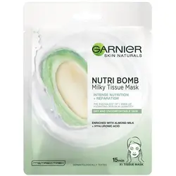 ماسک ورقه ای آبرسان صورت عصاره آووکادو برند گارنیر GARNIER