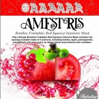 ماسک ورقه ای عصاره انار برند آمستریس AMFSTRIS