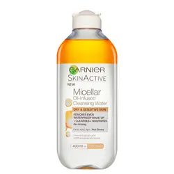 میسلار واتر دوفاز روغن آرگان پوست خشک و حساس برند گارنیر GARNIER