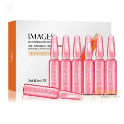 ویال روشن کننده آمپولی ضد لک و جوانساز پرتقال خونی برند ایمیجز پک 7 عددی