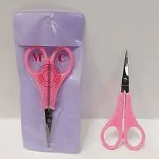 قیچی ابرو دسته صورتی