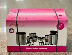 سرویس آشپزخانه پارس ست  ۲۹پارچه رنگ نقره ای و سفید