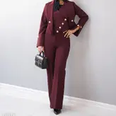 ست سه تیکه کت شلوار جلیقه کرپ مازراتی گرم بالا درجه یک و مزونی سایز 34 تا 60