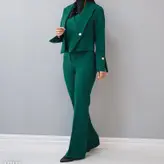 ست سه تیکه کت شلوار جلیقه کرپ مازراتی گرم بالا درجه یک و مزونی سایز 34 تا 60