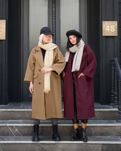 پالتو بلند لش آستر کشی شده سایز ۳۸ تا ۶۰