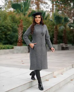 پالتو فوتر بلند زنانه گرم بالا درجه یک سایز ۴۲ تا ۵۲