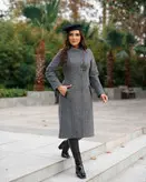 پالتو فوتر بلند زنانه گرم بالا درجه یک سایز ۴۲ تا ۵۲