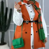 ست سه تیکه وست شومیز و کمربند زنانه و دخترانه سایز 36 تا 50 دوخت سفارشی