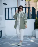 مانتو عروسکی یه کار دلبر دخترونه فری سایز تا 46 ویژه عید 1403